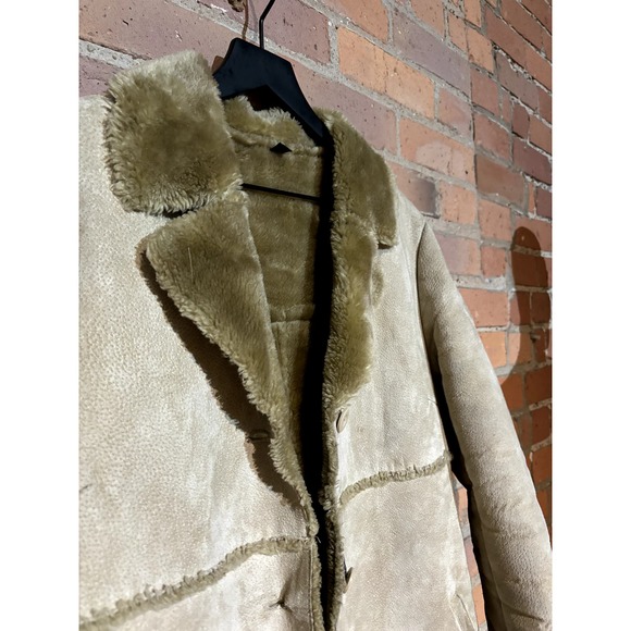 Tan Sherling Y2K COAT